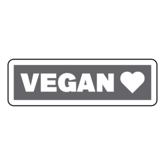 Vegan Sticker (Grey)